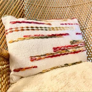 - Knit decorative lumbar rectangular throw pillow cushion